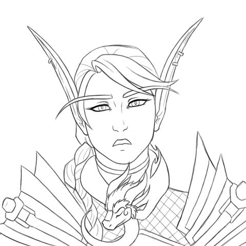Varaeni B&amp;W by The ZombiCat